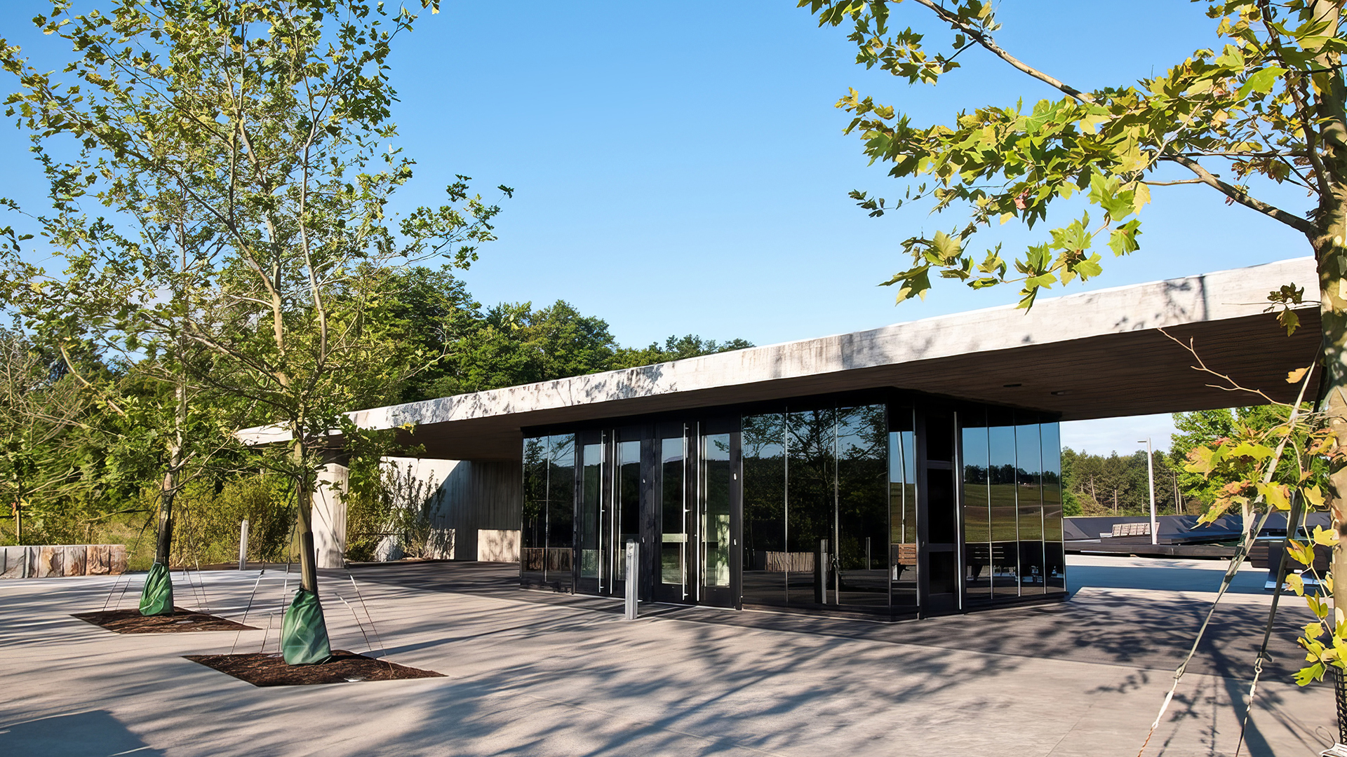 A building at the national memorial