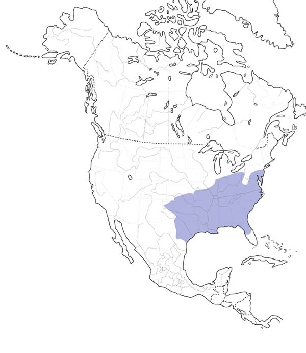 Carolina Chickadee map