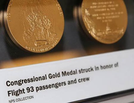 Congressional Gold Medal struck in honor of Flight 93 passengers and crew